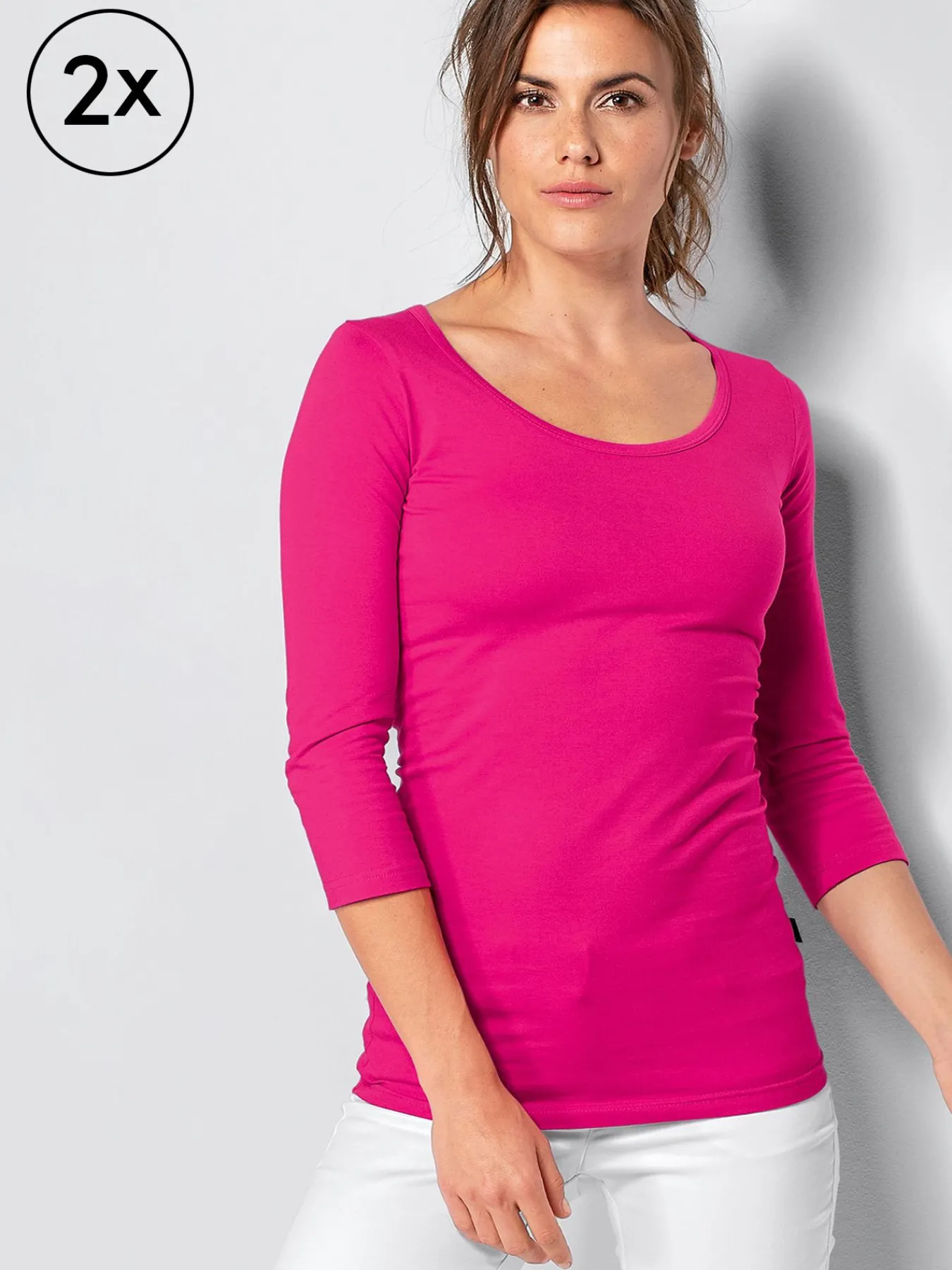 7days 3/4-Ar-hirt EBRO td. 2er-Pack-Damen Multipacks|Langarmshirts