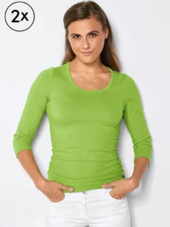 7days 3/4-Ar-hirt EBRO td. 2er-Pack-Damen Multipacks|Langarmshirts