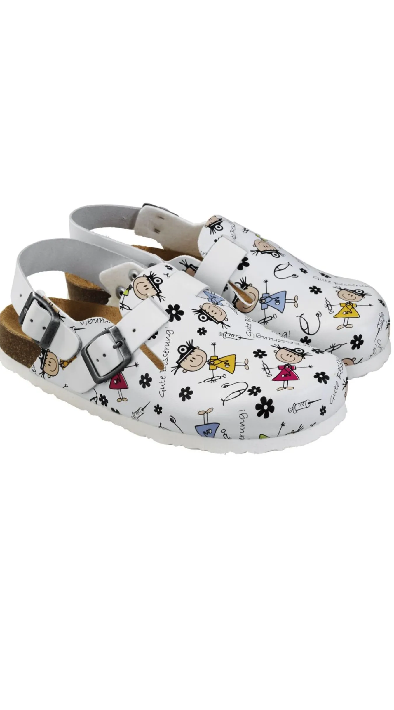 7days Clog mit "Gute Besserung"-Print-Damen Clogs