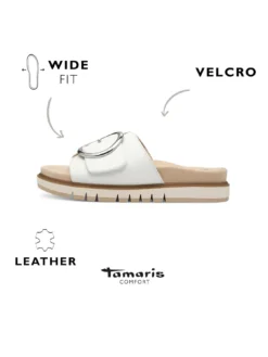 7days Damen Pantolette TAMARIS COMFORTweiß-Damen Sneaker|Sandalen
