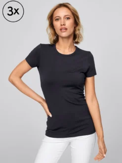 7days Daenhirt BARI 3er-Pack-Damen Multipacks