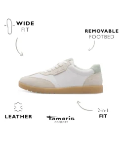 7days DamensneakerTamaris COMFORT weiß/hellgrau-Damen Sneaker