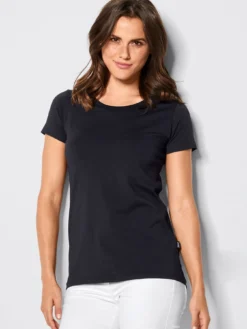 7days Daen T-hirt CORIA it ängerer Rückenpartie-Damen T-Shirts