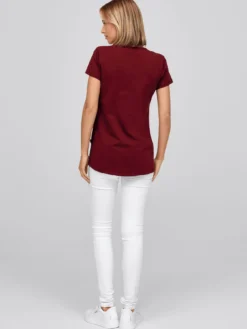 7days Daen T-hirt CORIA it ängerer Rückenpartie-Damen T-Shirts