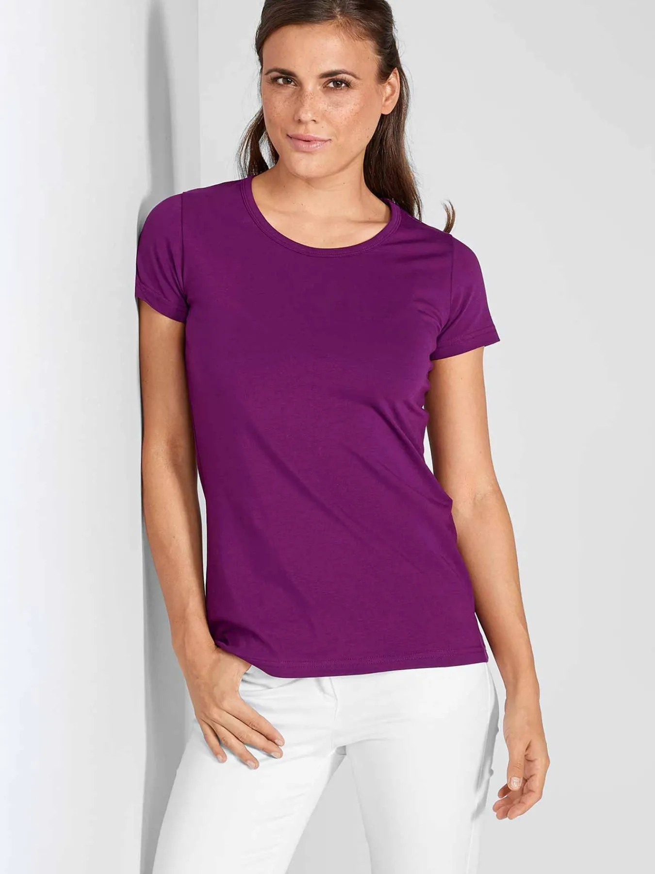 7days Daen T-hirt CORIA it ängerer Rückenpartie-Damen T-Shirts