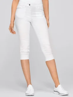 7days ¾-Komfort-Stretchhose ROMANIA Lyocell (TENCEL™)-Damen Kurze Hosen & Röcke