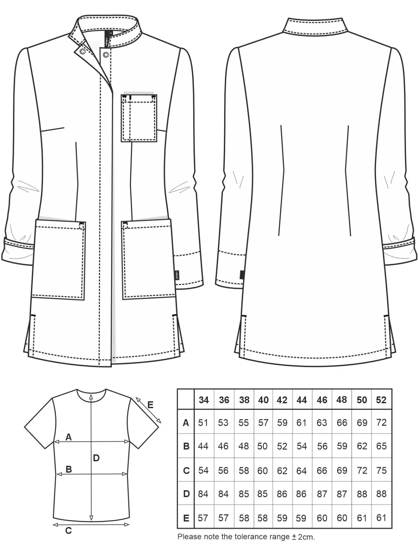7days Kurzmantel mit Farbdetails ATESSA-Damen Kittel & Mäntel