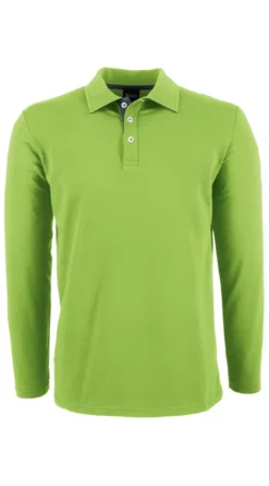 7days Langarmpoloshirt aus Single Jersey-Herren Langarmshirts