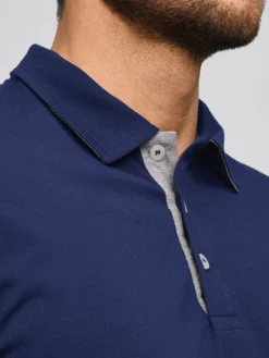 7days Langarmshirt ALGIER mit Kragen, Single Jersey-Herren Poloshirts|Langarmshirts