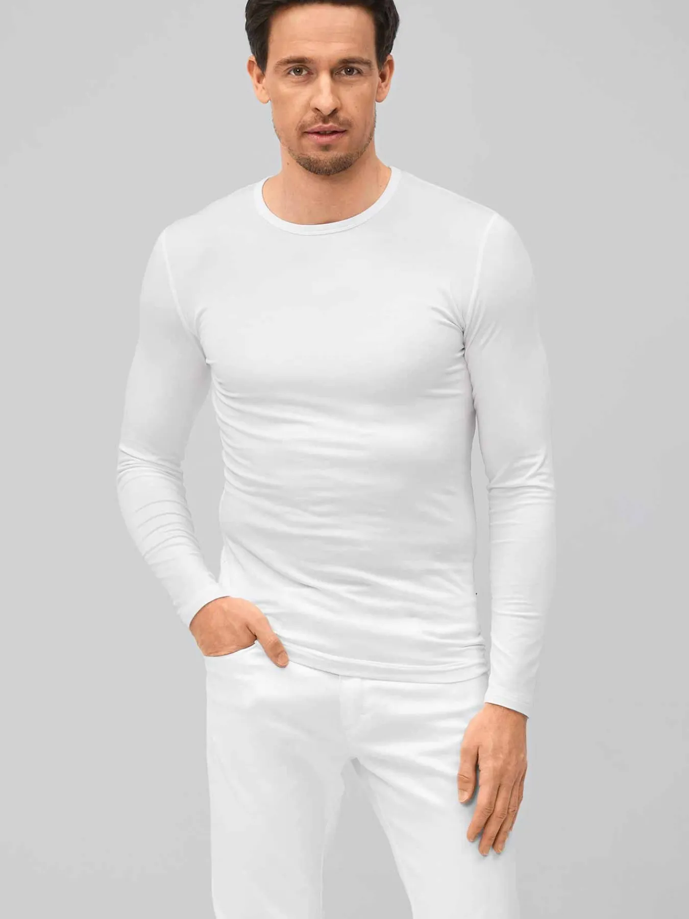 7days Langarmshirt Lyocell-Herren Langarmshirts