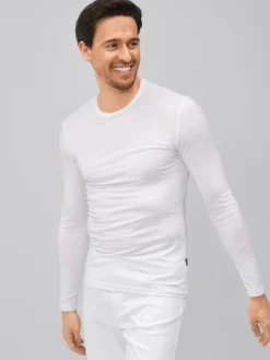 7days Langarmshirt Lyocell-Herren Langarmshirts