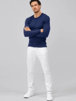 7days Langarmshirt Lyocell-Herren Langarmshirts
