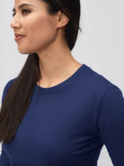 7days icrofeece-tretchhirt ABDERA-Damen Langarmshirts