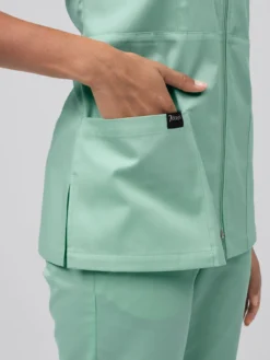 7days tretchkaack AVA yoce (TENCE™)-Damen Stretchkasacks|Kasacks Mit Verschluss