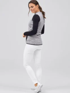7days Strickfleeceweste-Damen Fleecejacken