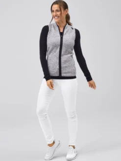 7days Strickfleeceweste-Damen Fleecejacken