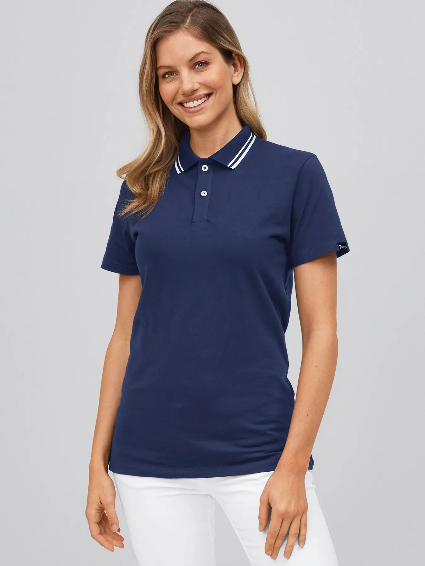 7days Uniex-Poohirt, inge Jerey - trickkragen-Damen Poloshirts|Poloshirts